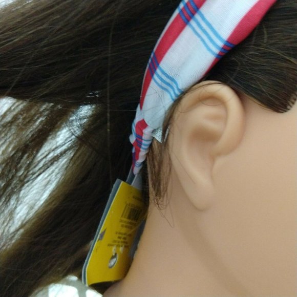 Head Wrap Headband Americana Red White And Blue One Size - Picture 4 of 5